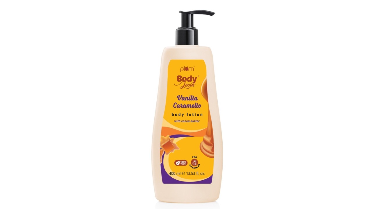 Plum BodyLovin' Vanilla Caramello Body Lotion with Cocoa Butter - 400 ml
