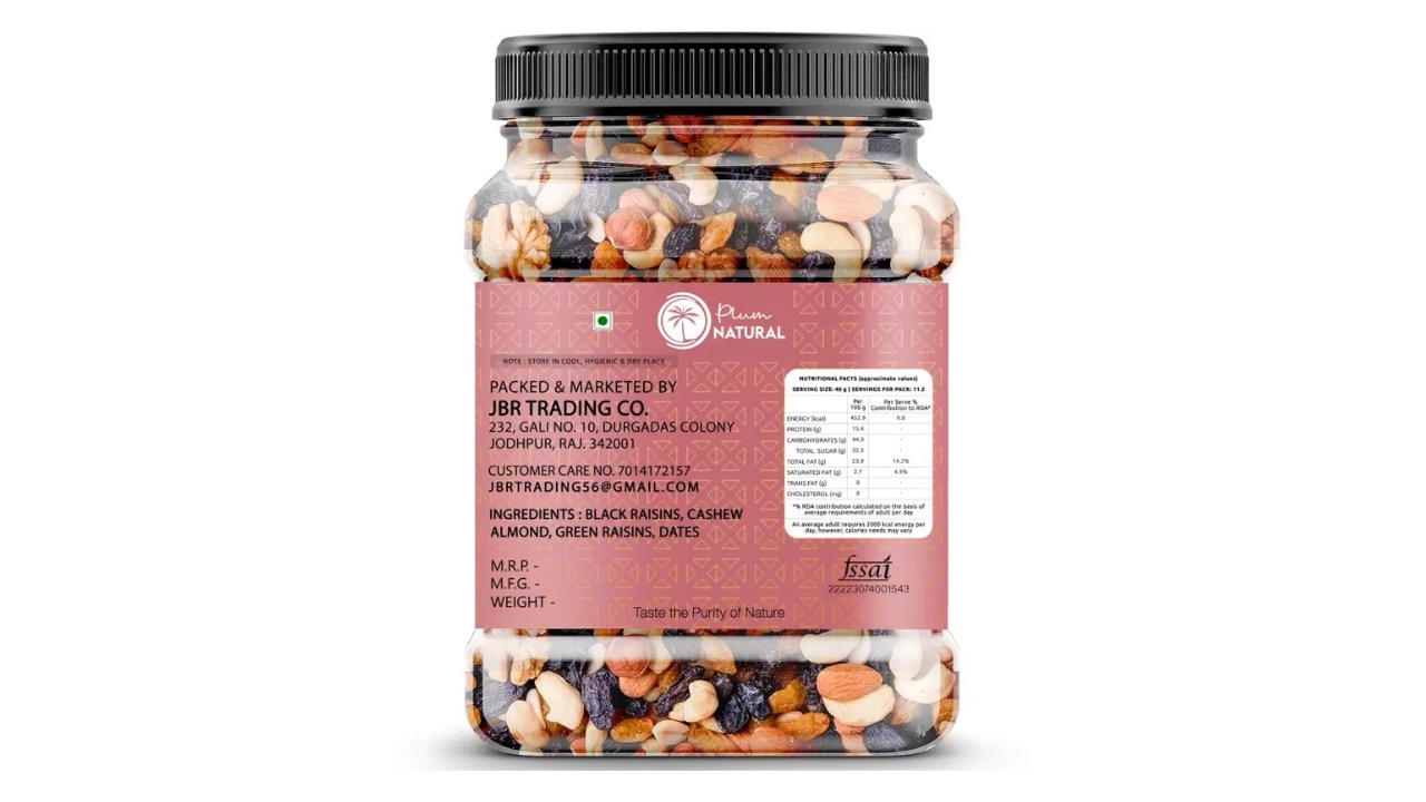 Plum Natural Mix Dry Fruit Panchmeva
