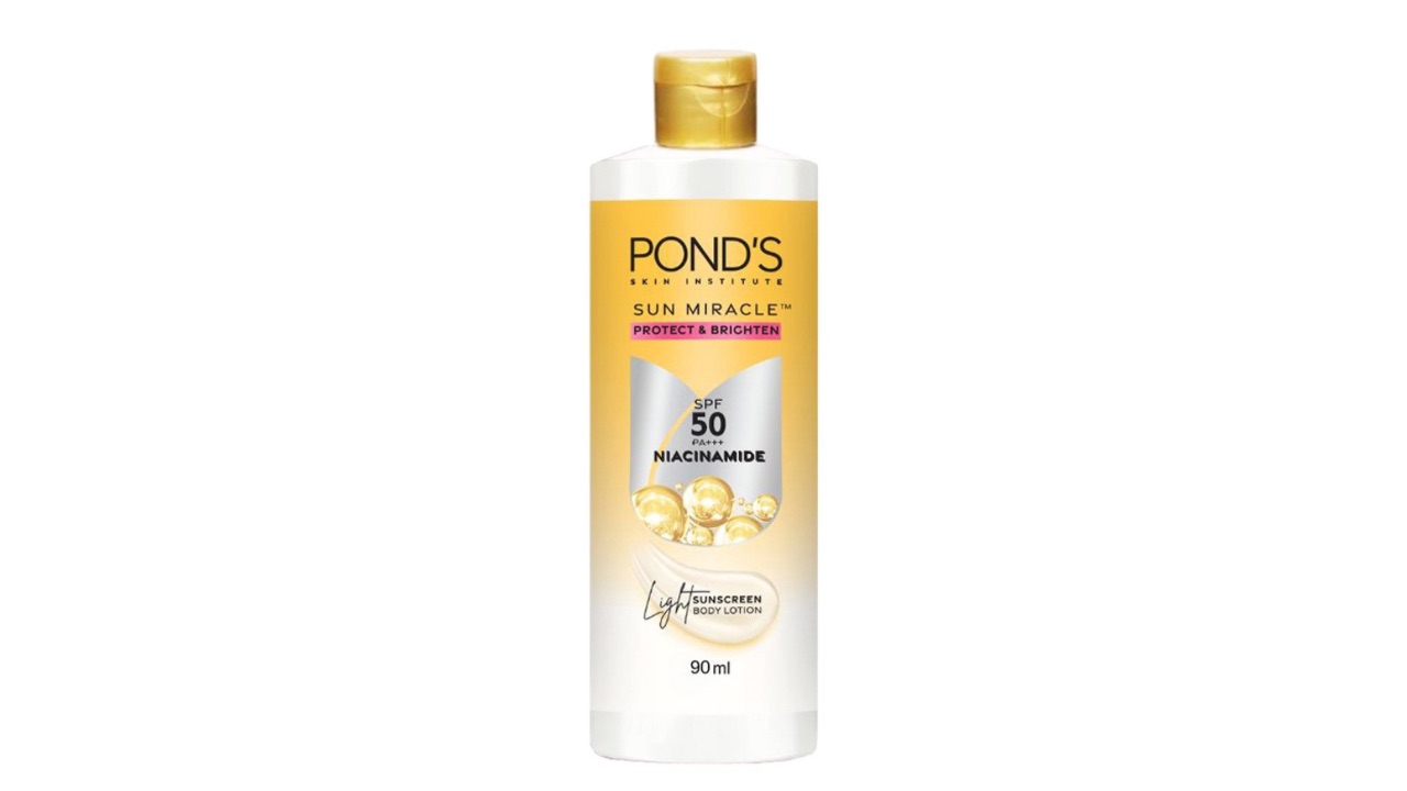 Ponds Sun Miracle Protect & Brighten SPF 50 PA+++ Niacinamide Light Body Lotion