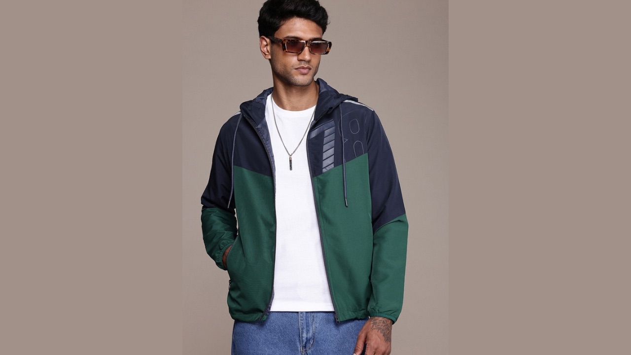Roadster The Life Co. Colourblocked Sporty Jacket