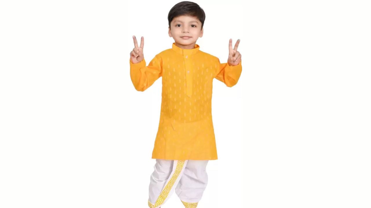 Sastrey Boys’ Kurta and Dhoti Pant Set