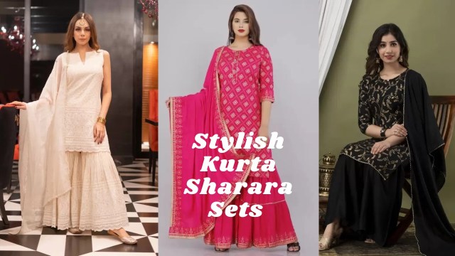 Stylish Kurta Sharara Sets