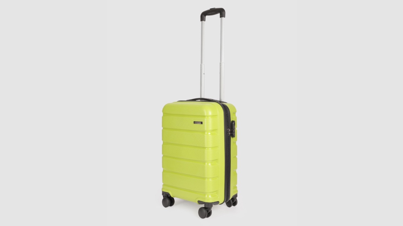 Teakwood Leathers 360-Degree Rotation Hard-Sided Cabin-Sized Trolley Bag - 32L