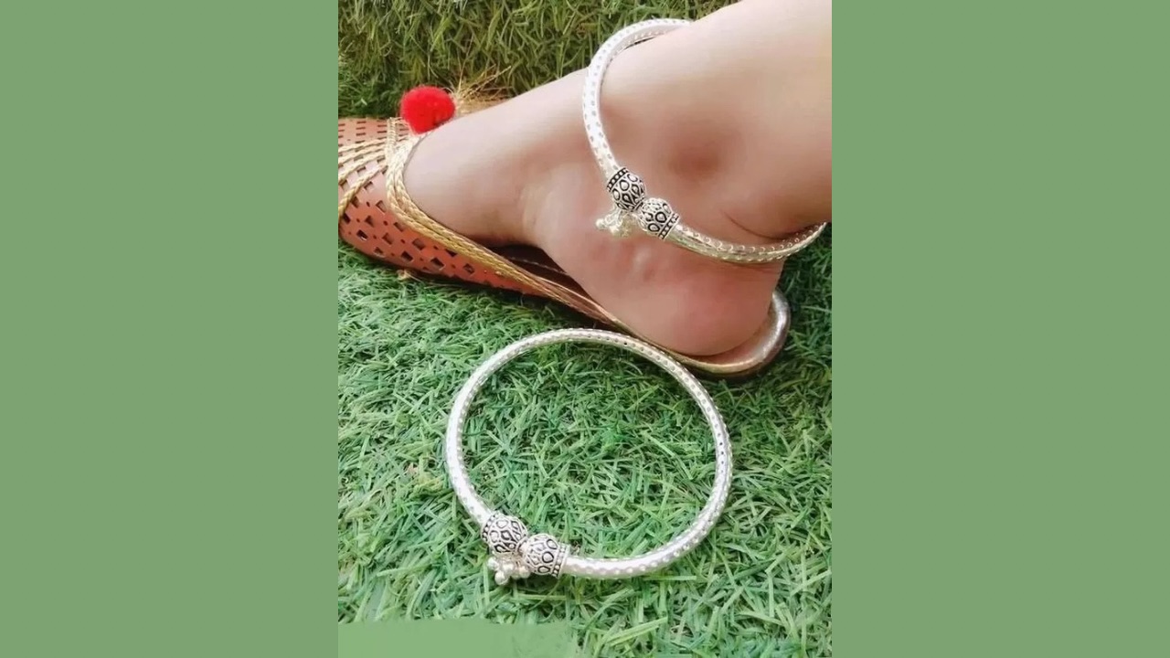Visitart Jewellery Antique Design Traditional Kada Anklet