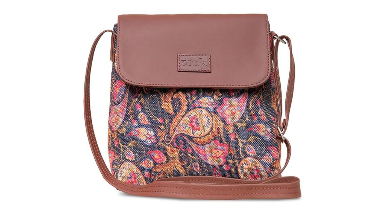 ZOUK Paisley Printed Sling Bag