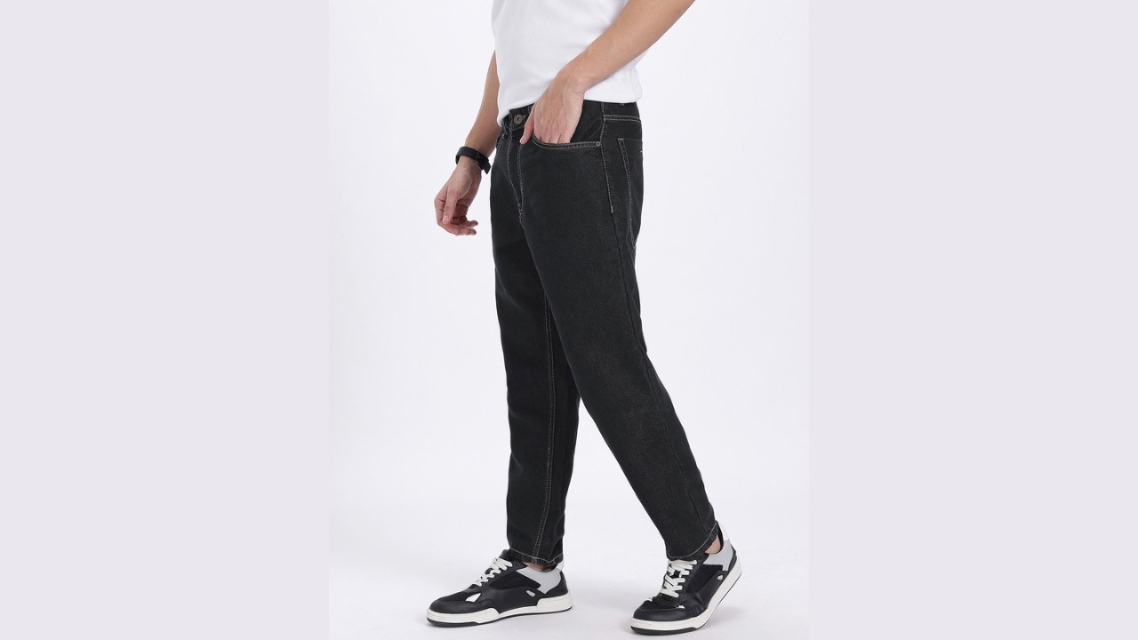 glitchez Men Effortless Edge Slouchy Fit jeans