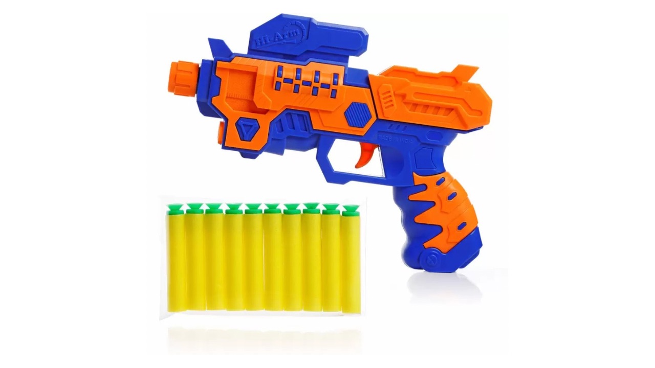 Aditi Toys Hi-Arm Blaster Soft Bullet Gun