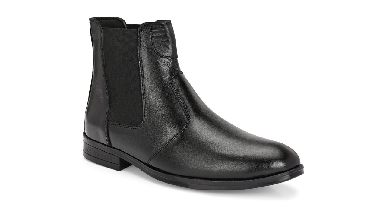 AfroJack Men Leather High Ankle Chelsea Boots