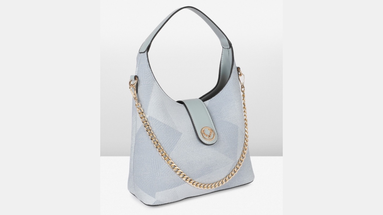 Allen Solly Textured Structured Hobo Bag