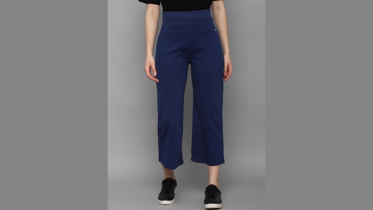 Allen Solly Woman Women Navy Blue Culottes Trousers