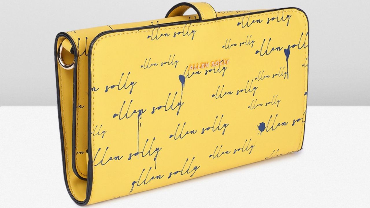 Allen Solly Women Brand Logo Printed Three Fold Wallet