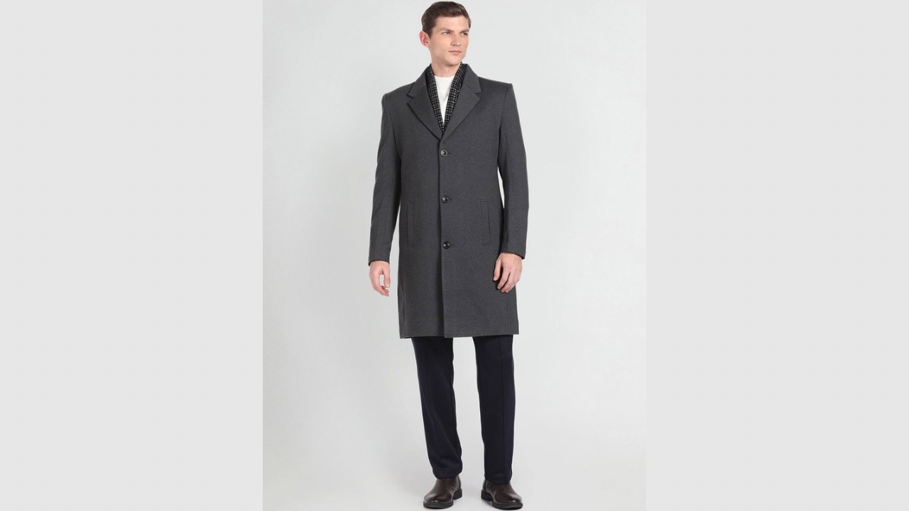 Arrow Sport Notch Lapel Collar Longline Trench Coat