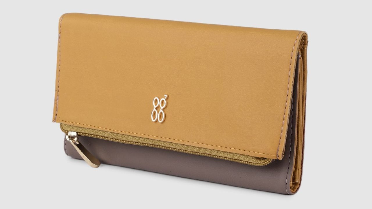 Baggit Women Yellow & Beige Three Fold Wallet