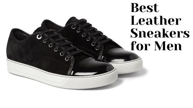 leather sneakers for men, men's leather sneakers