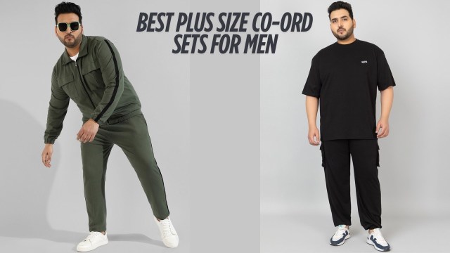plus size co-ord sets for men, men's plus size clothing