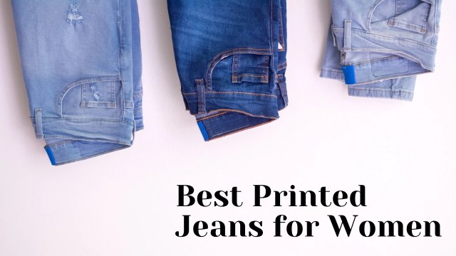 printed jeans for women, women's printed jeans