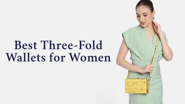 three-fold wallets for women, women's tri-fold wallets