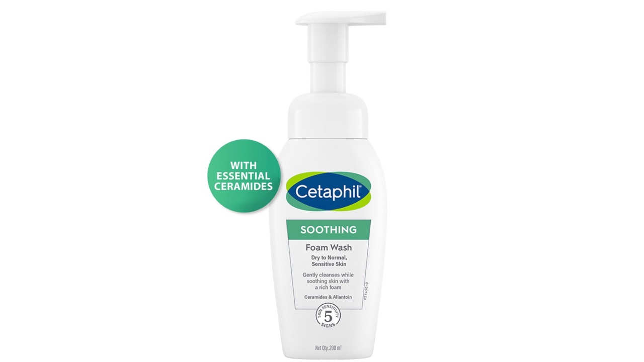 Cetaphil Soothing Face Wash Foaming Cleanser with Triple Ceramides - 200ml