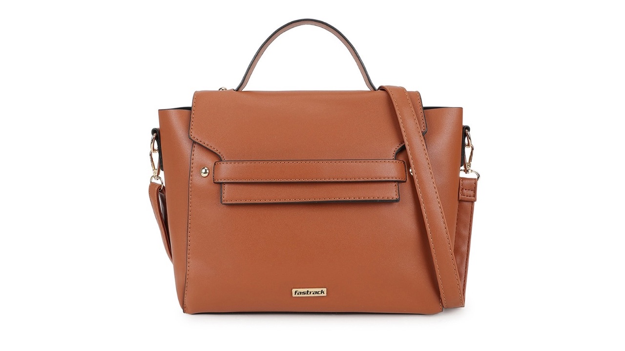 Fastrack Brown Solid Satchel