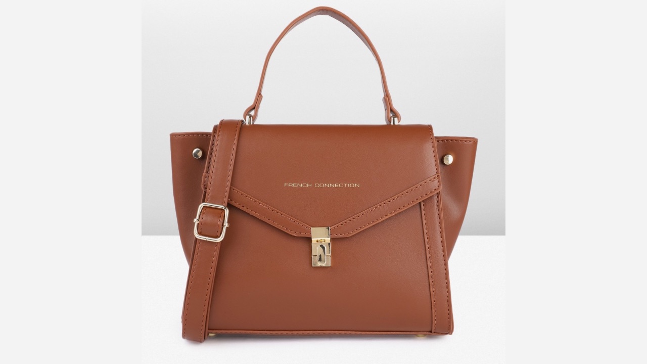 French Connection Structured Satchel