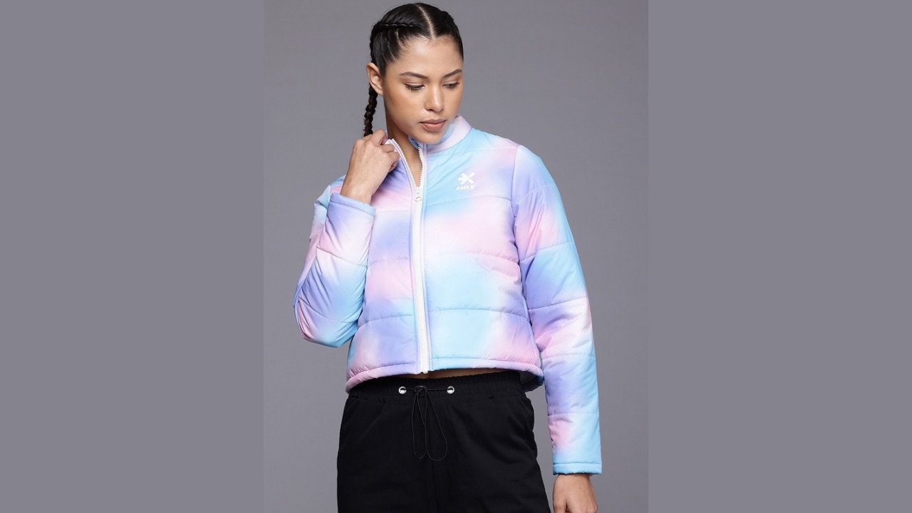 HRX by Hrithik Roshan Dyed Crop Padded Lifestyle Jacket