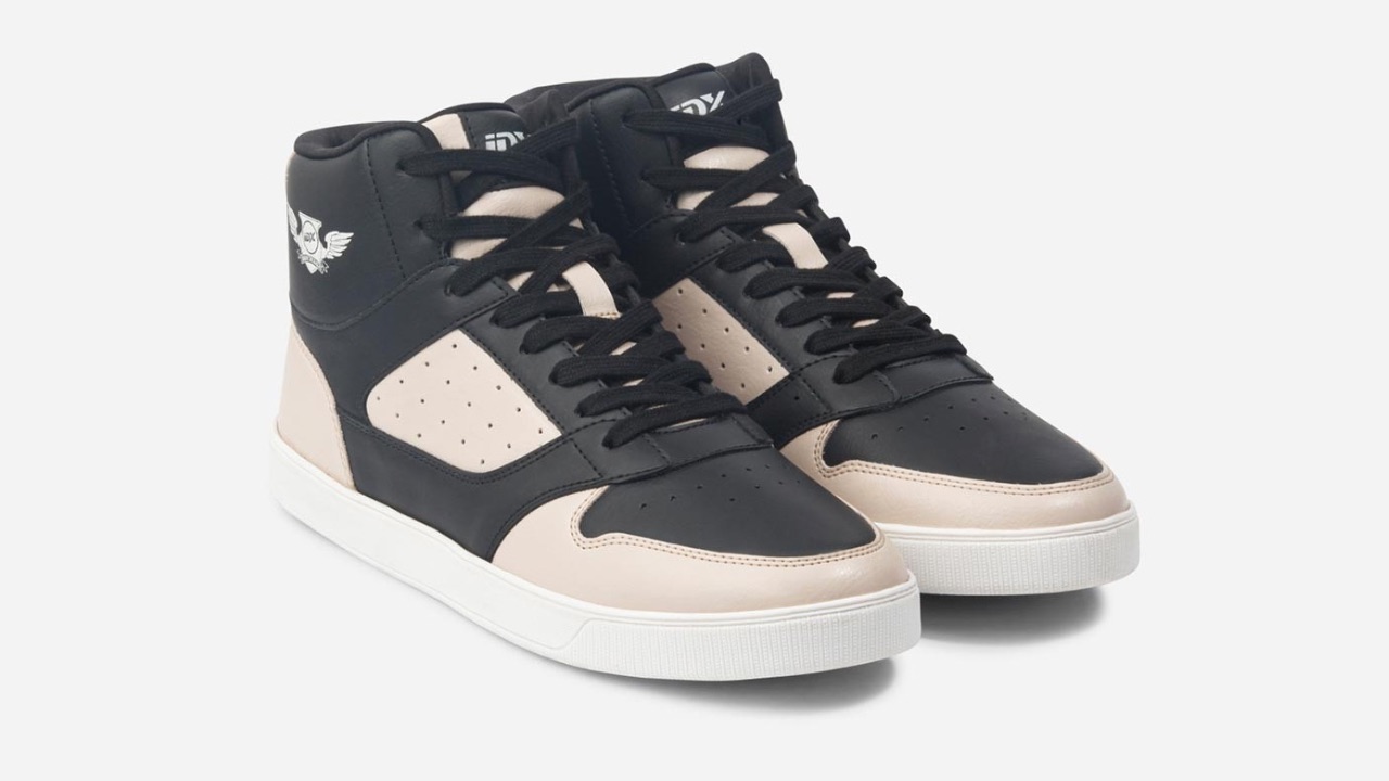 ID Men Colourblocked Vegan Leather Sneakers