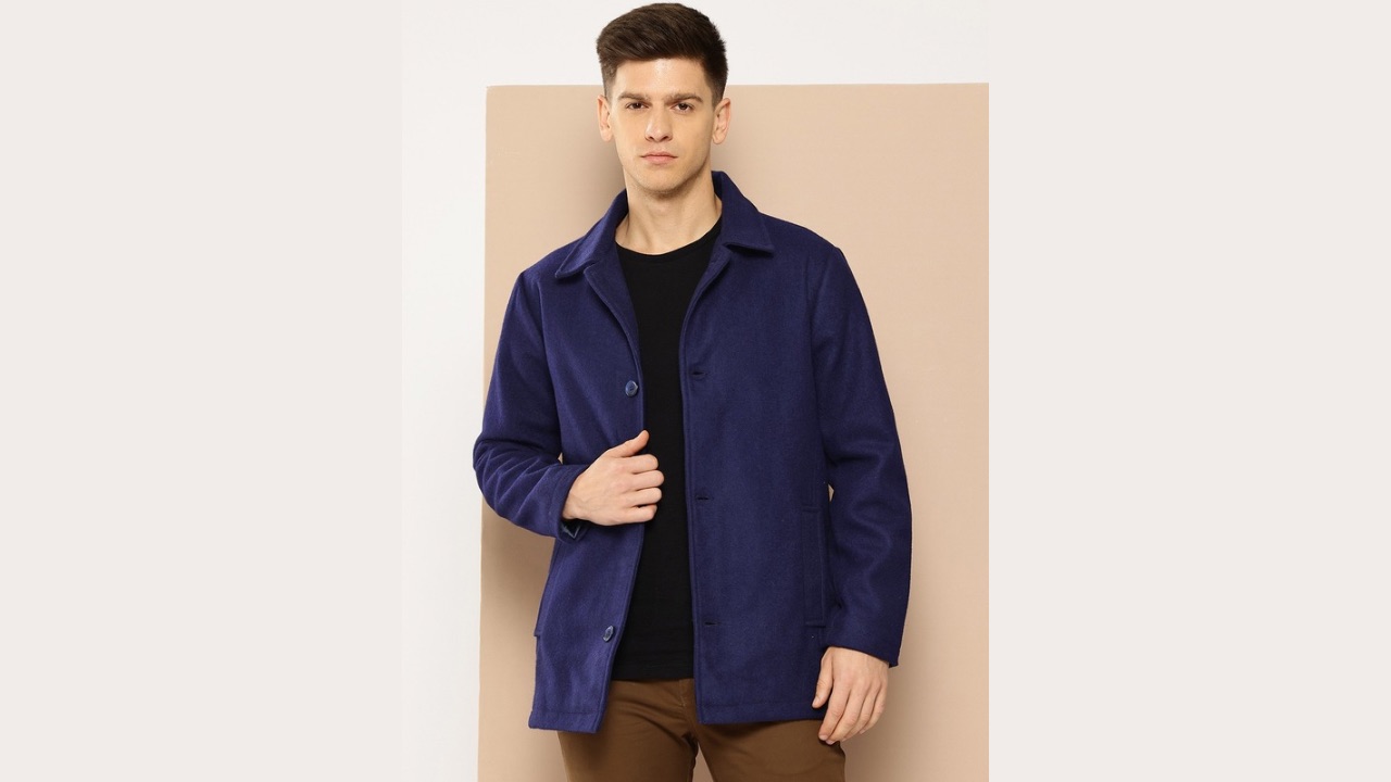 INVICTUS Spread Collar Regular Fit Overcoat