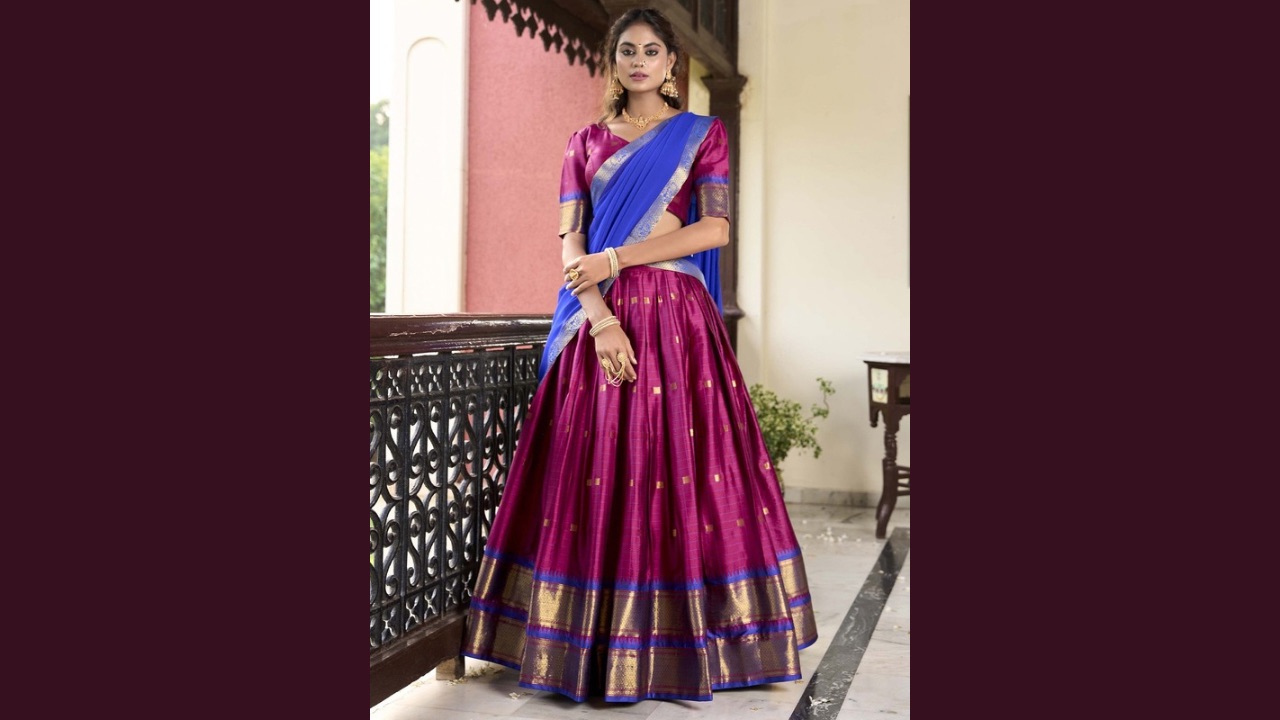 LOOKNBOOK ART Ready to Wear Lehenga & Unstitched Blouse With Dupatta