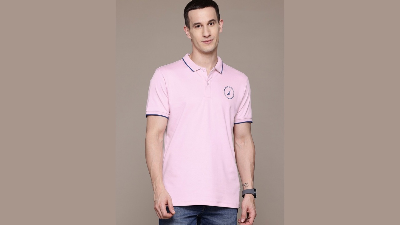 Nautica Polo Collar Pure Cotton T-shirt