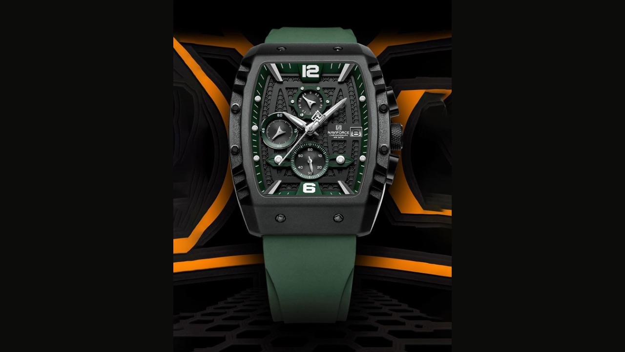 Naviforce Men Dial & Straps Analogue Chronograph Watch NF8025 BGNGN