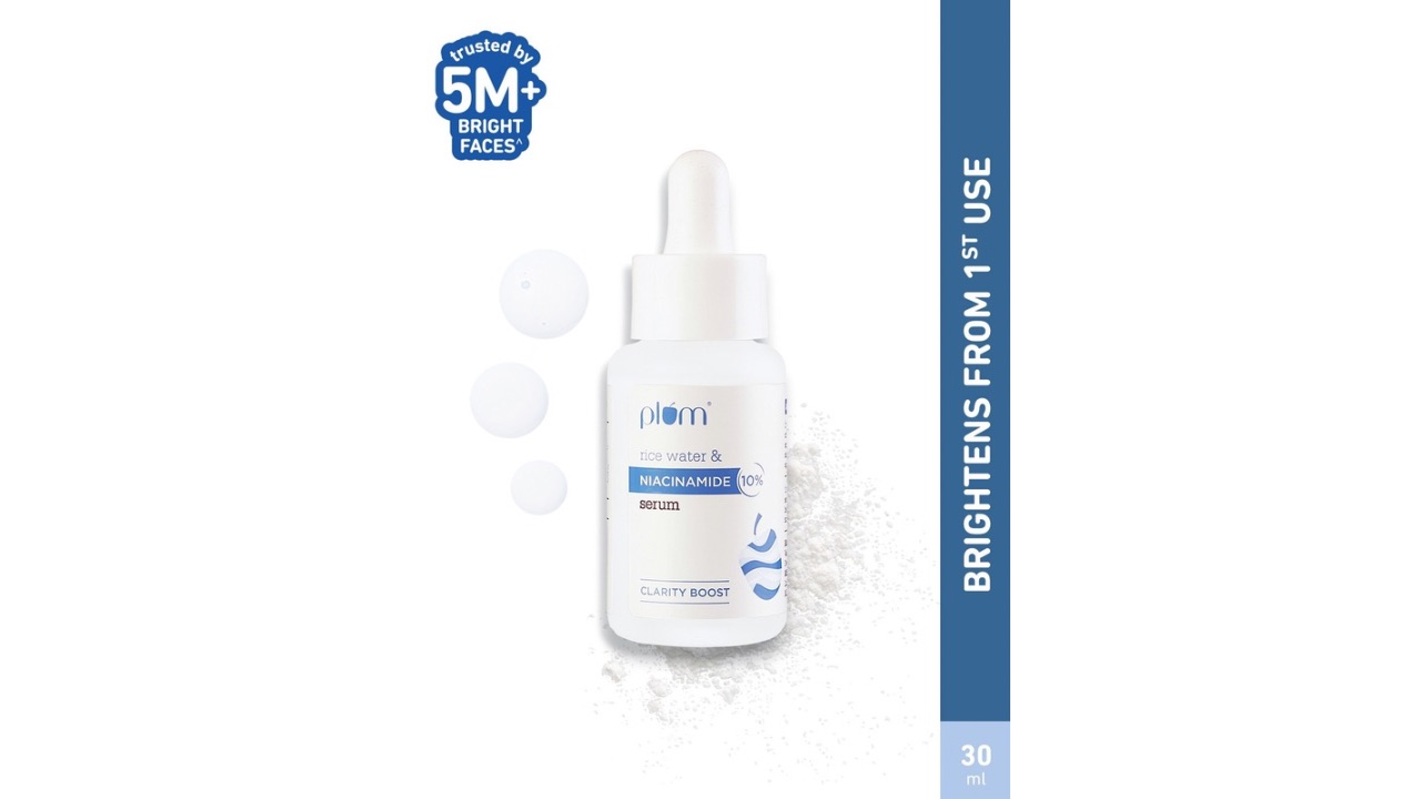Plum 10% Niacinamide Face Serum with Rice Water - 30 ml