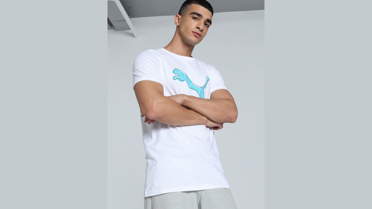 Puma Men Logo Graphic Slim Fit Tee