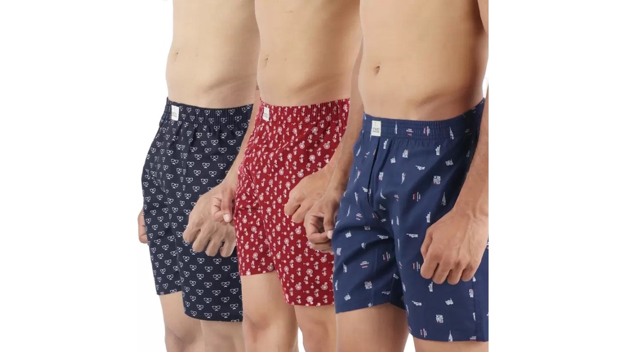 SUPERSQUAD Pack of 3 Printed Men Boxer