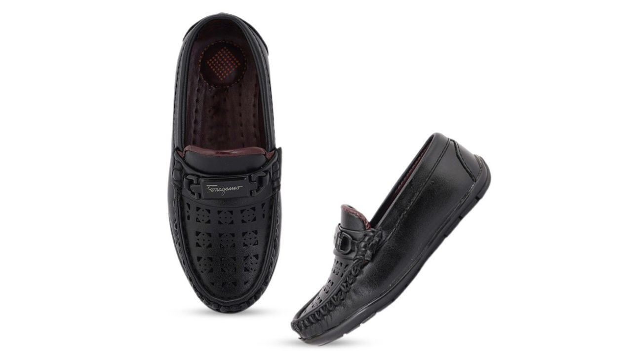 Style Shoes Boys Textured Loafers