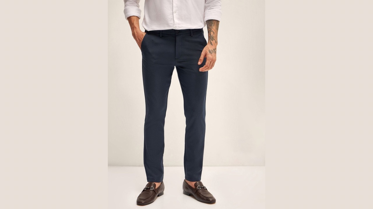 THE BEAR HOUSE Men Slim Fit Trousers