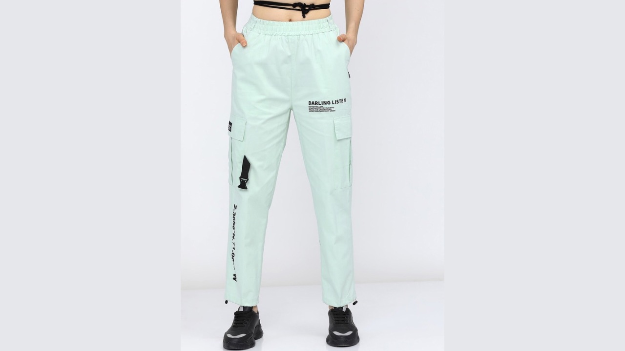 Tokyo Talkies Women Green Cargos Trousers
