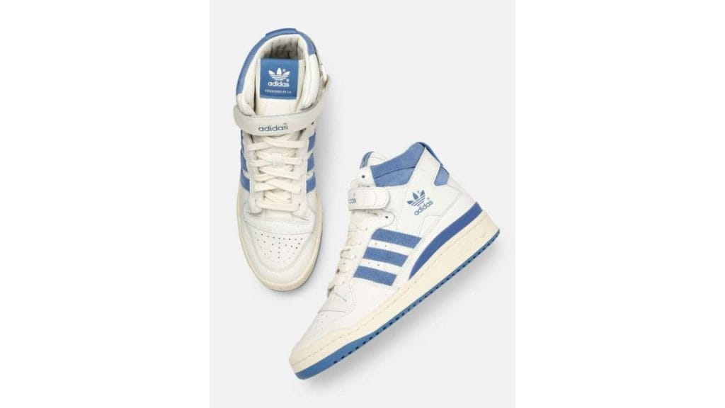 Adidas Originals Men Forum 84 Hi Perforated Detail Leather Sneakers