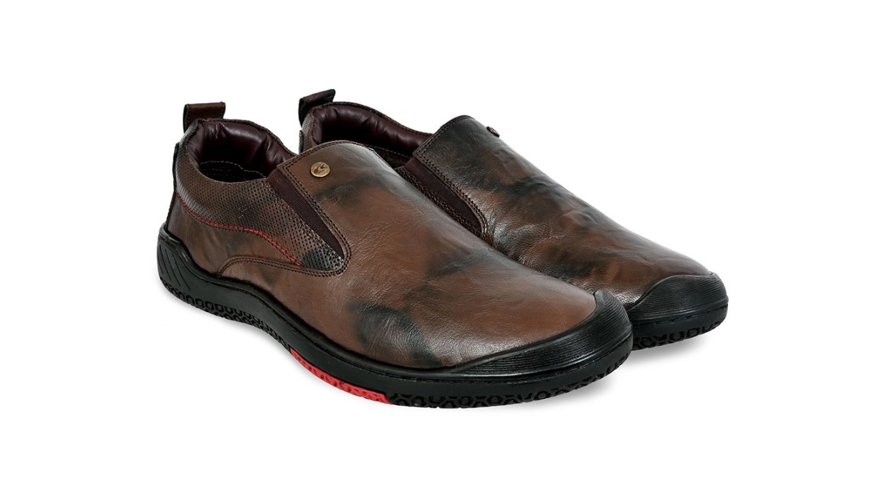 Allen Cooper Men Leather Trekking Shoes with Moisture Wicking Technology