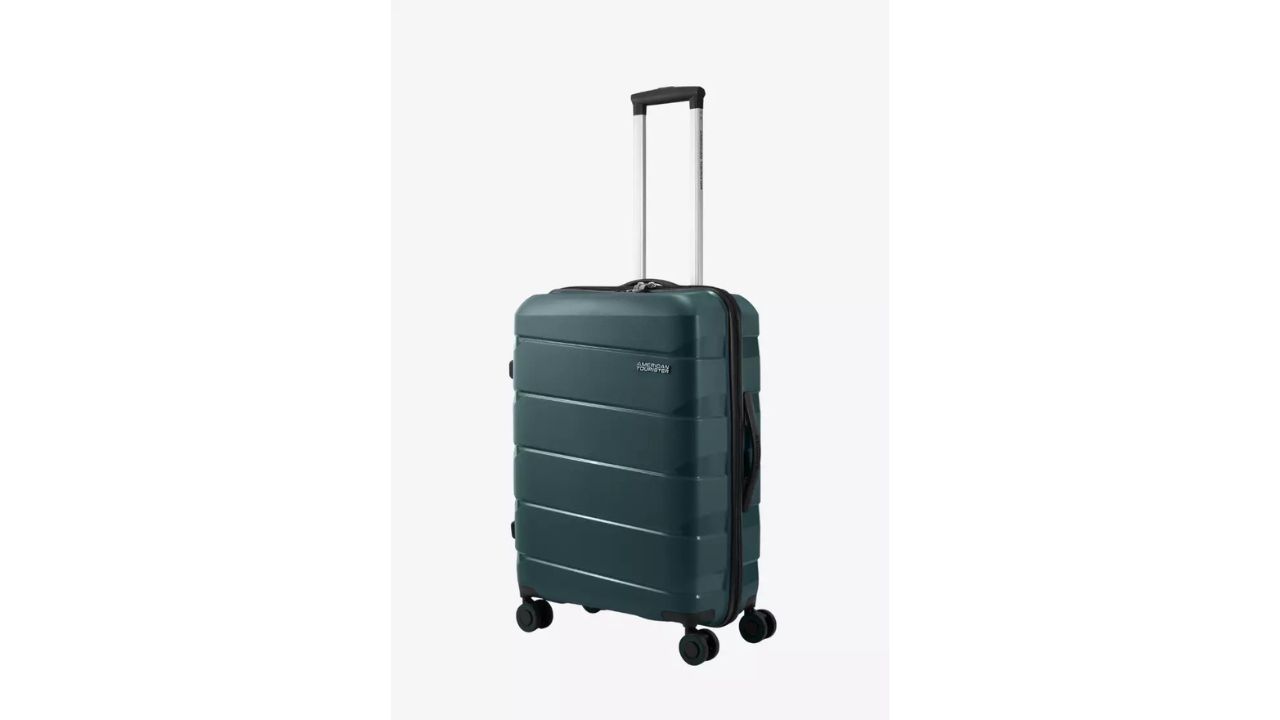 American Tourister Air Move Spinner 6624 Medium Tsa Zip Jungle Green