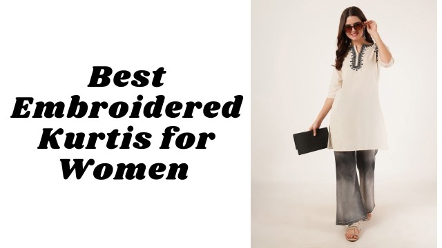 Best embroidered kurtis for women