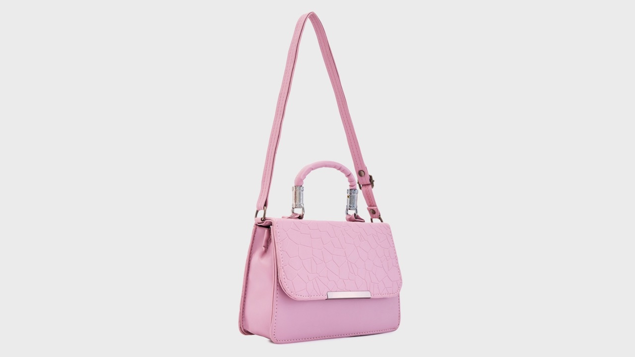 Caprese Ciko Animal Textured Structured Satchel