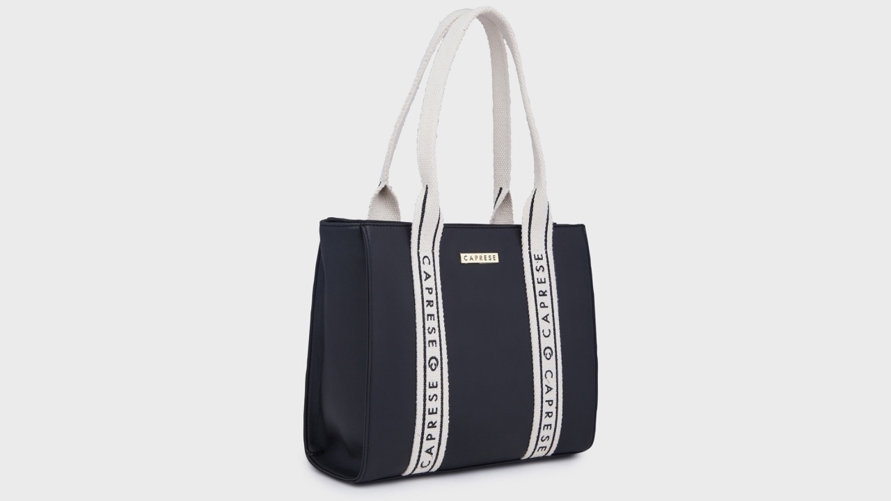 Caprese Nick Structured Brand Logo Shoulder Bag