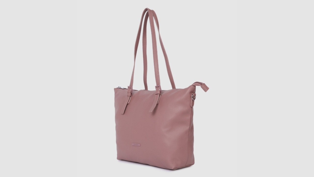 Caprese Pink OPIUM Leather Shoulder Bag