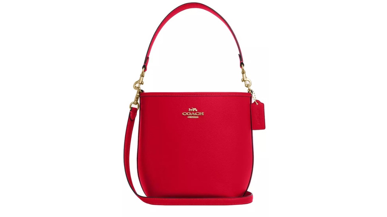 Coach City Bucket Bag in Bold Red CT801