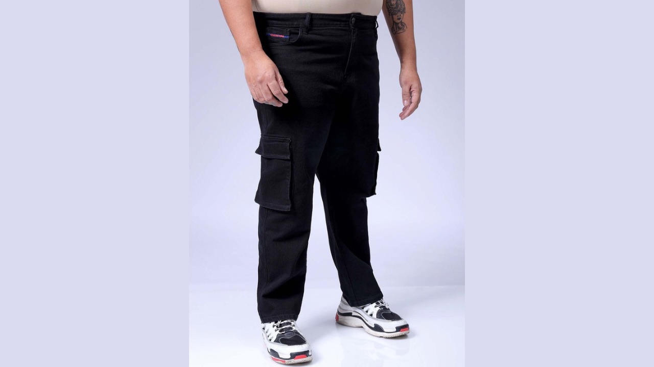 HARDSODA Men Baggy Plus Size Stretchable Jeans