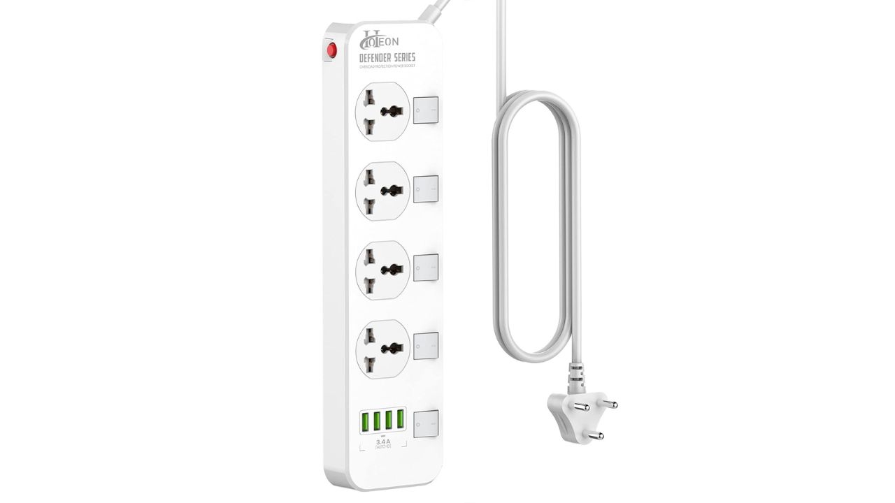 Surge protection and four USB ports on Hoteon extension board