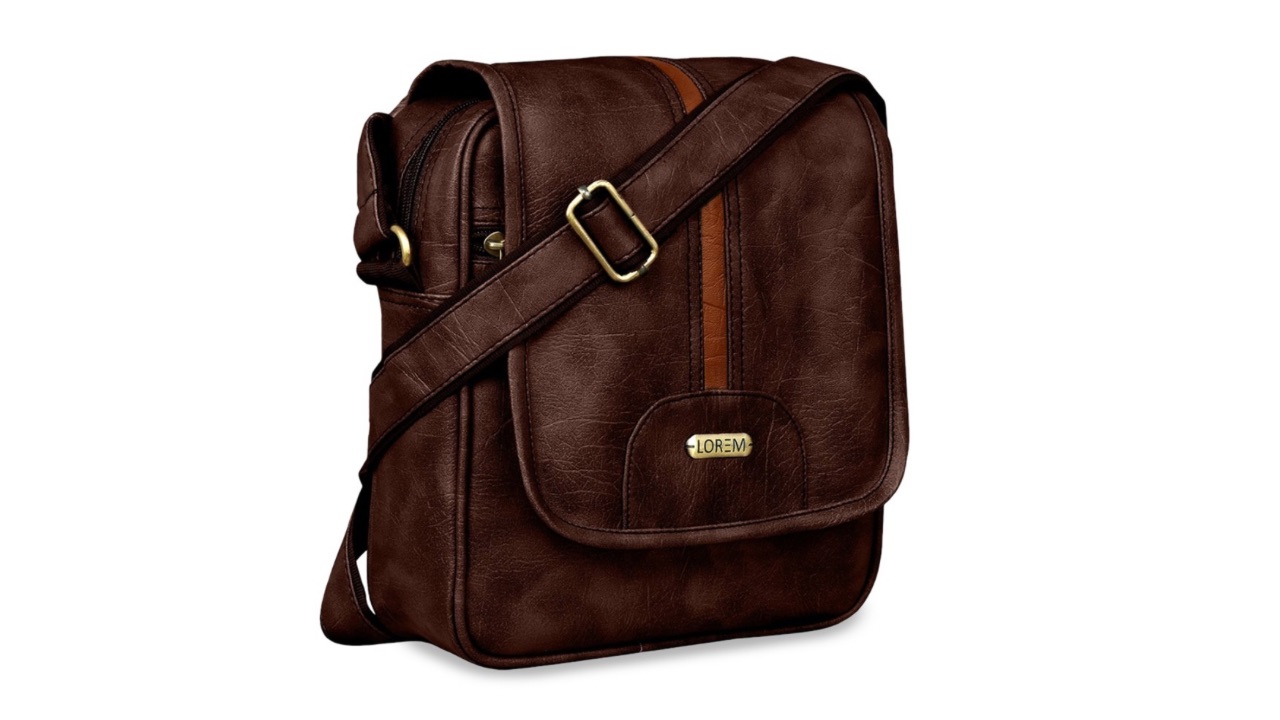 LOREM Textured Structured Cross Body Sling Bag