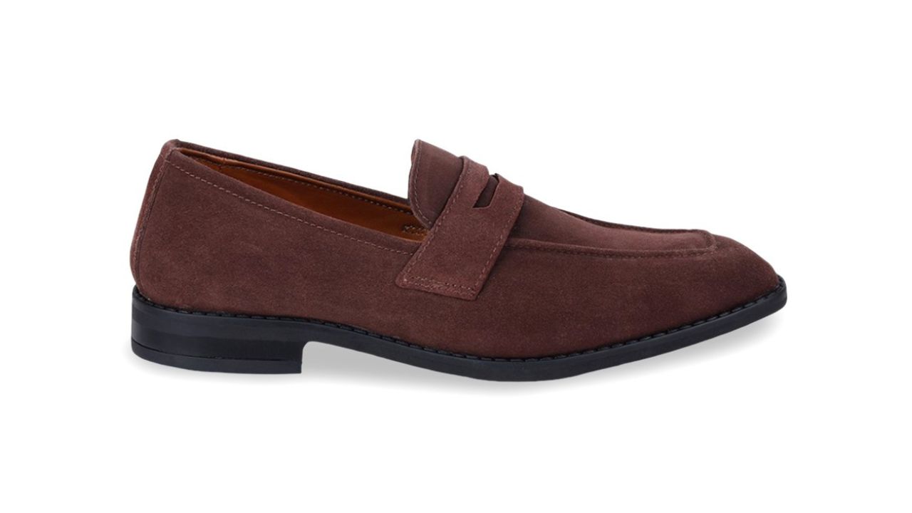 LOUIS STITCH Men Round Toe Suede Lightweight Loafers