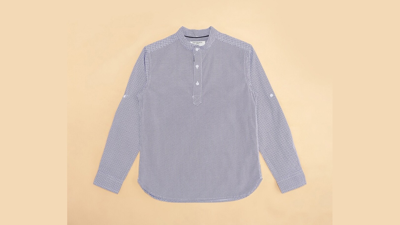 Pantaloons Junior Boys Micro Ditsy Printed Cotton Casual Shirt