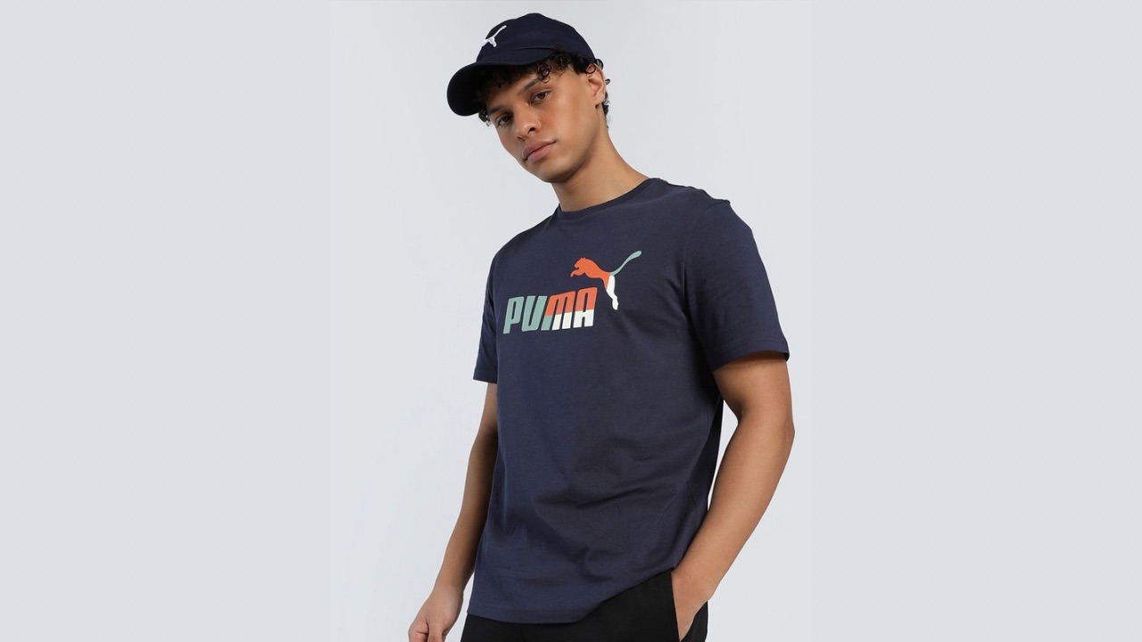 Puma GRAPHIC No. 1 Logo Printed Cotton T-Shirt